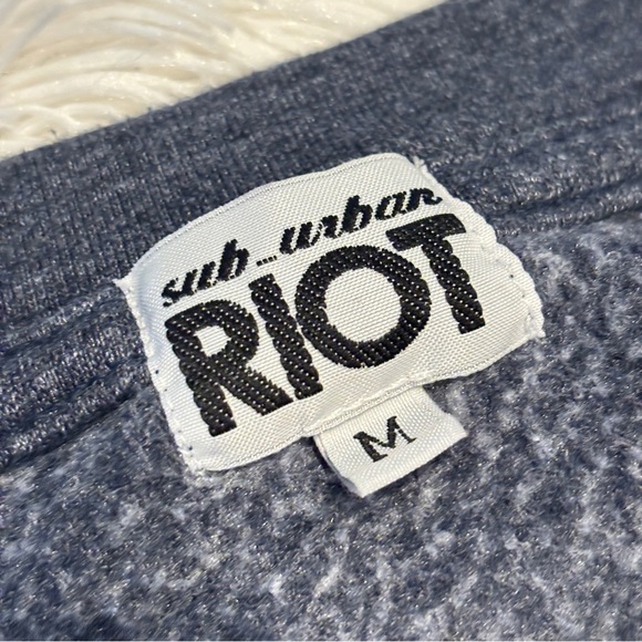 Sub Urban Riot Take A Hike Crewneck Sweater Grey Medium - Picture 3 of 9